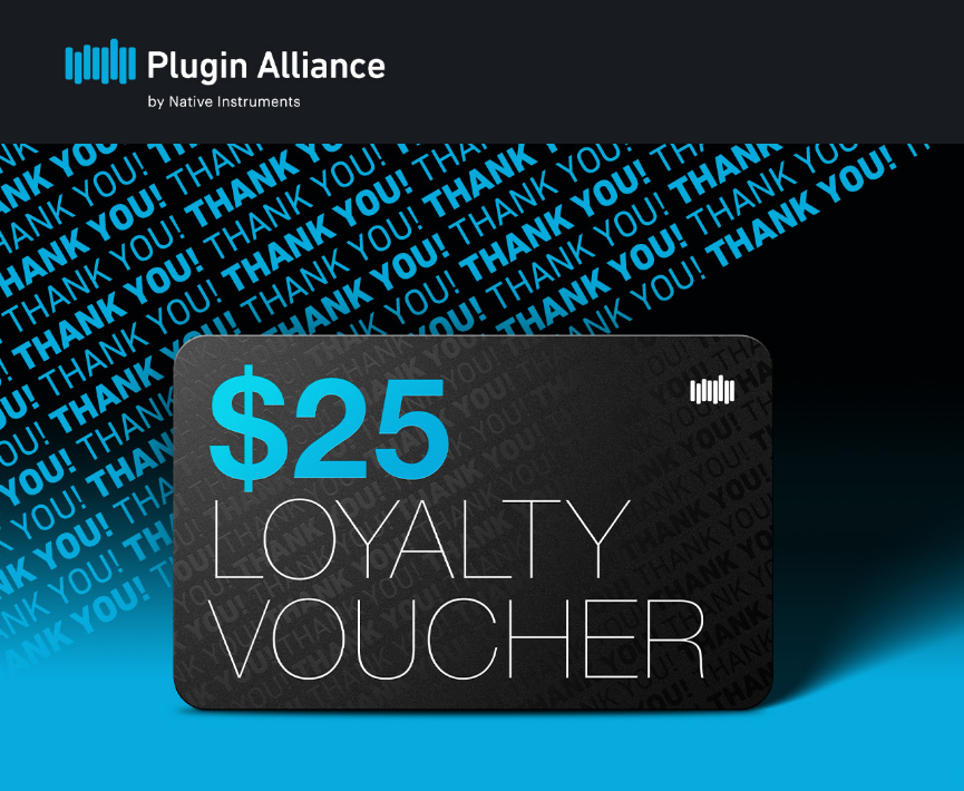 Plugin Alliance $25 Loyalty   Voucher for December
